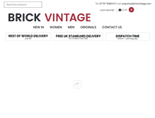 Tablet Screenshot of brickvintage.com